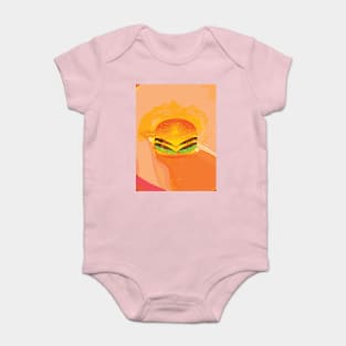 Vintage Burger Baby Bodysuit